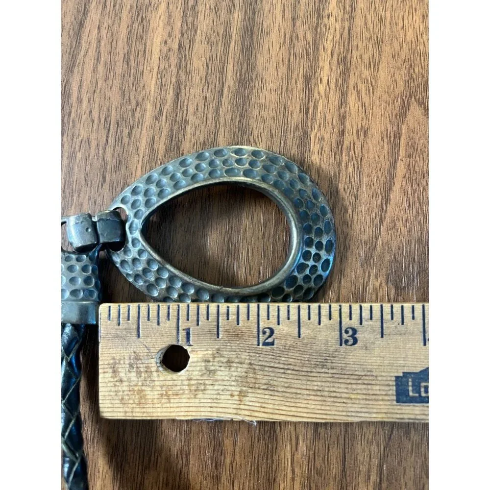 Western Hammered Metal Loop Belt 53
